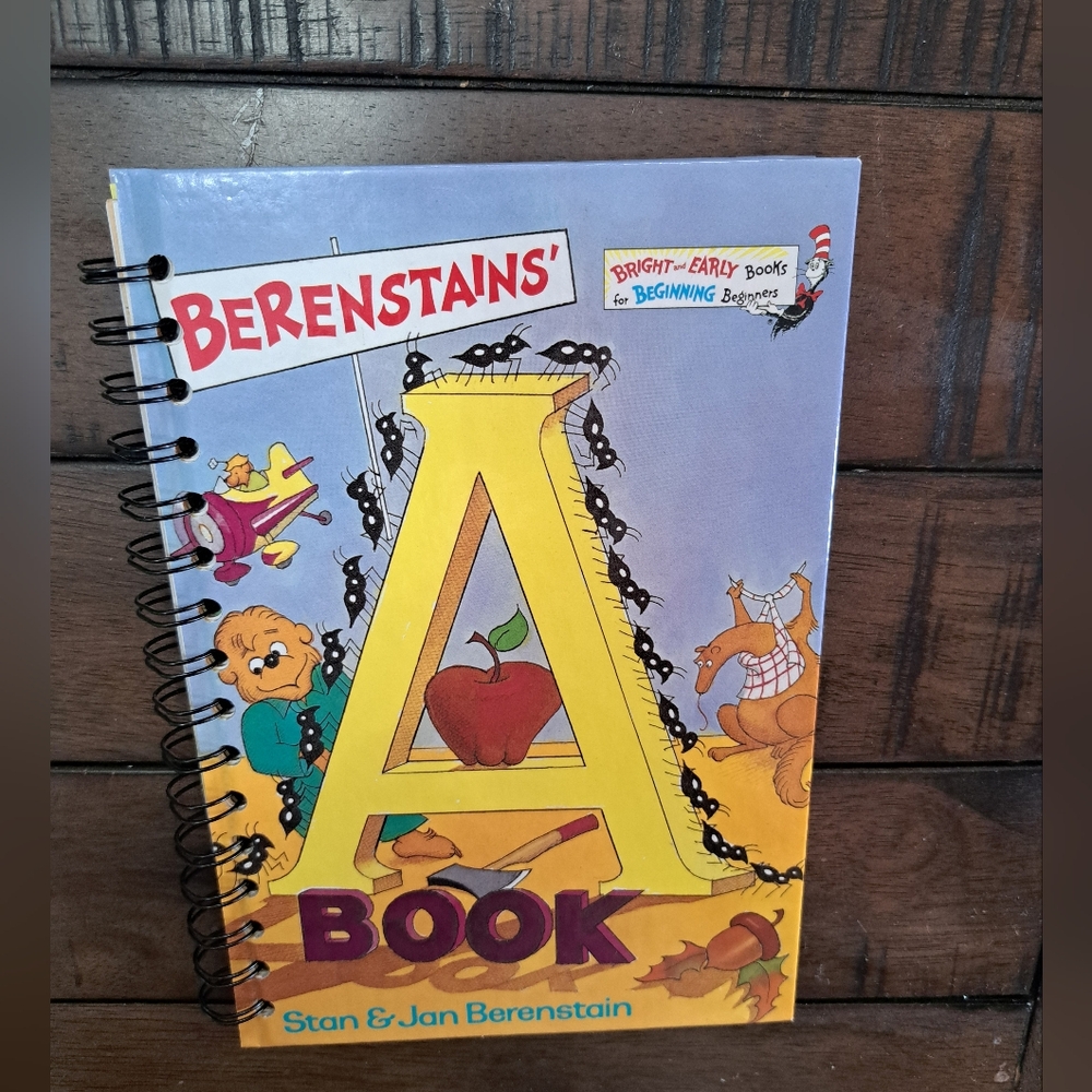 Berenstains' A Book Upcycled Spiral Notebook